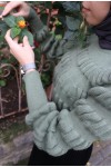 Kabartmalı Triko Badi Tesettür Kazak
