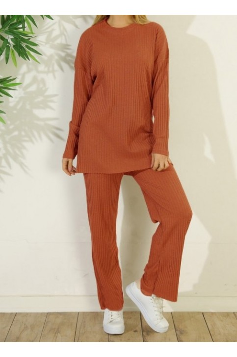 Fitilli Kaşkorse Alt Üst Takım Pantolon Bluz