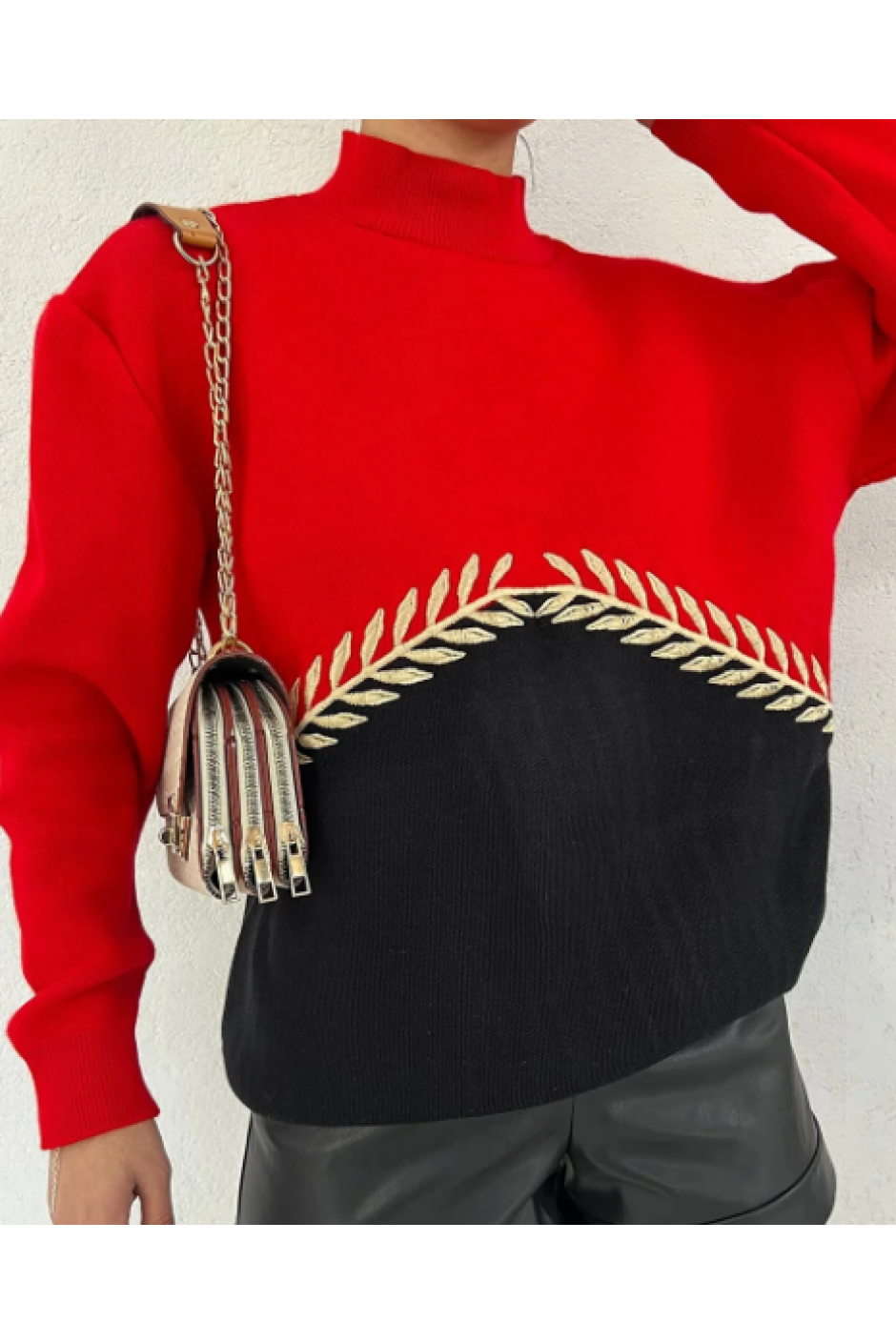 Seyran Kazak Başak Desen Triko Kazak Seyran Kazak Başak Desen Triko Kazak