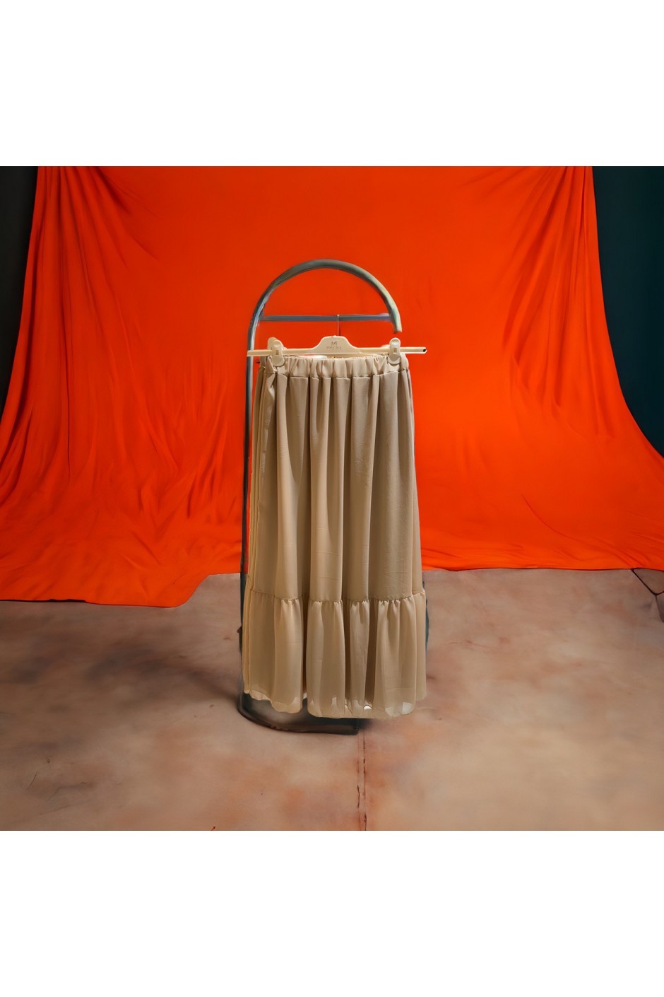 Uzun Astarlı Şifon etek 